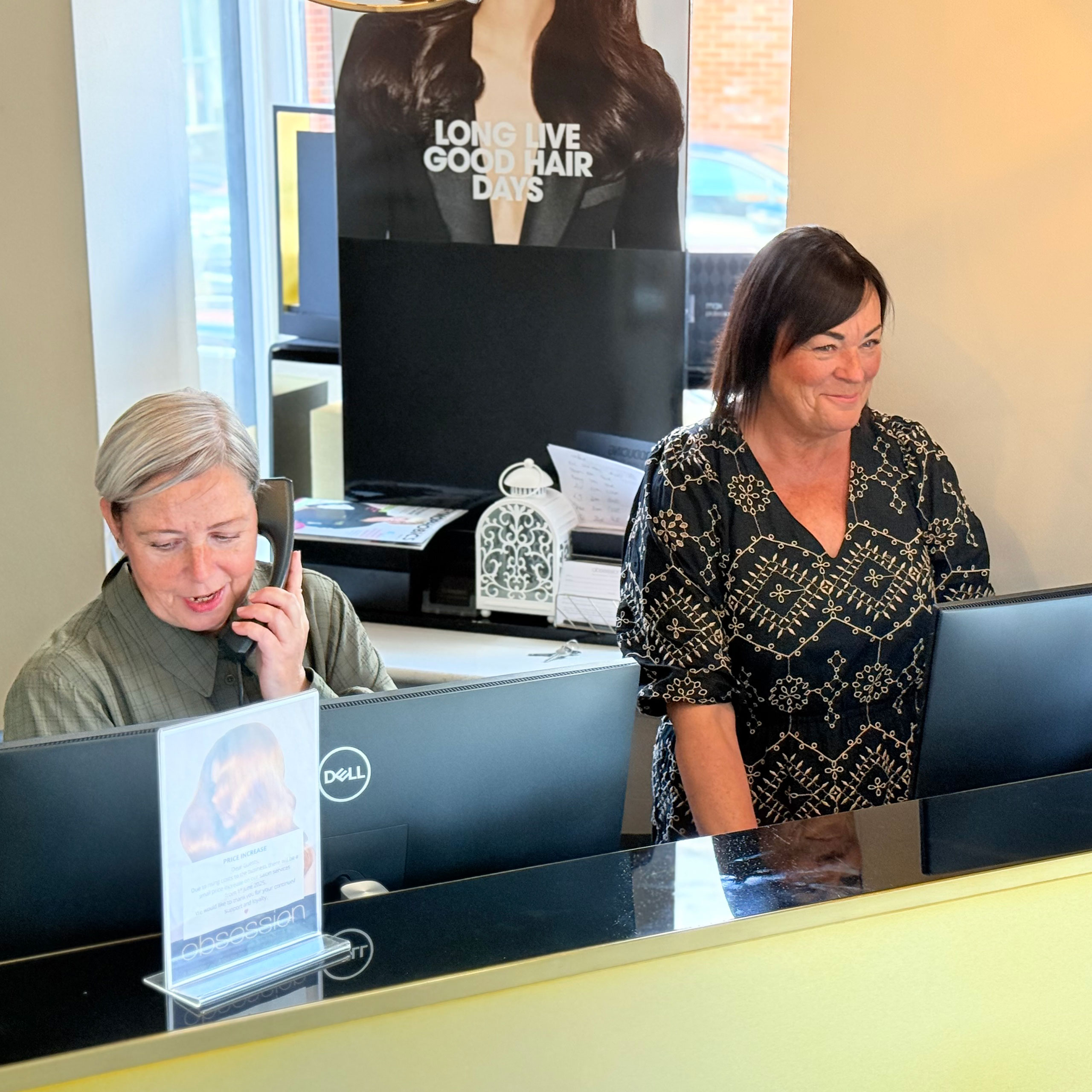 Book an appointment with our friendly staff at our hairdressers in Lichfield